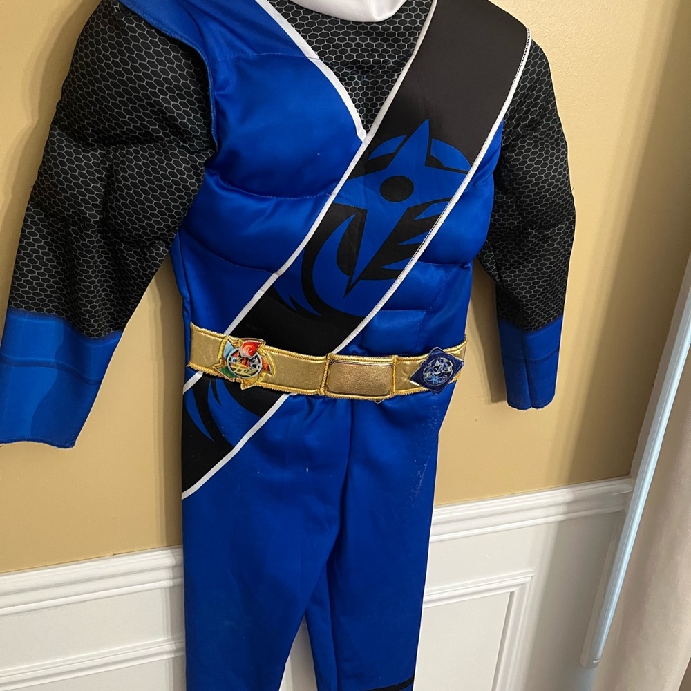 Blue Power Rangers Kids Costume Halloween, Dress up, play